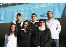  Andr Mendes, Afonso Gaspar e Nuno Valente (em cima); Ana Margarida Salgueiro, Rute Leonardo e Madalena Silva (em baixo)