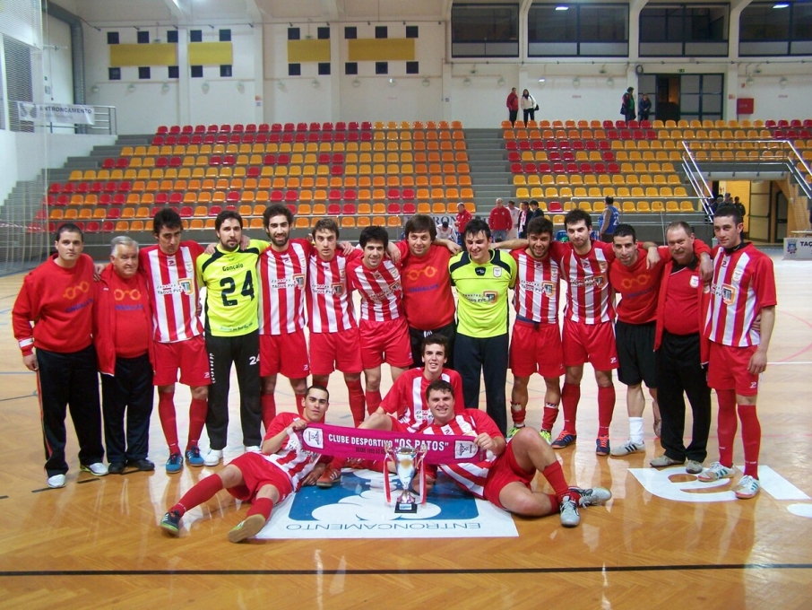 Equipa vencedora da Taa do Ribatejo de Seniores de Futsal
