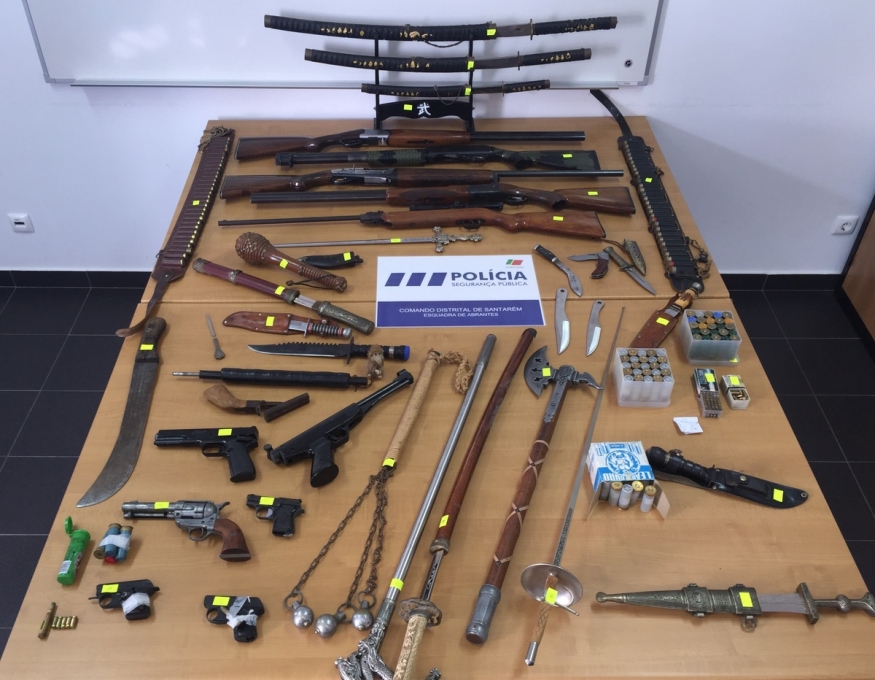 Armas apreendidas