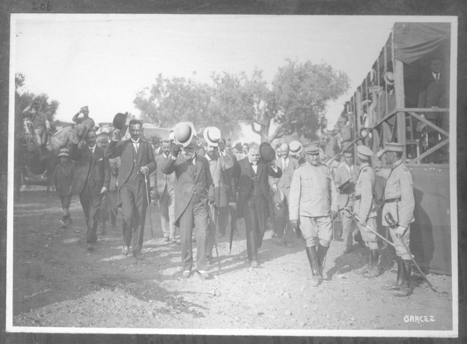 Bernardino Machado, primeiro Presidente da Repblica, em visita a Constncia
