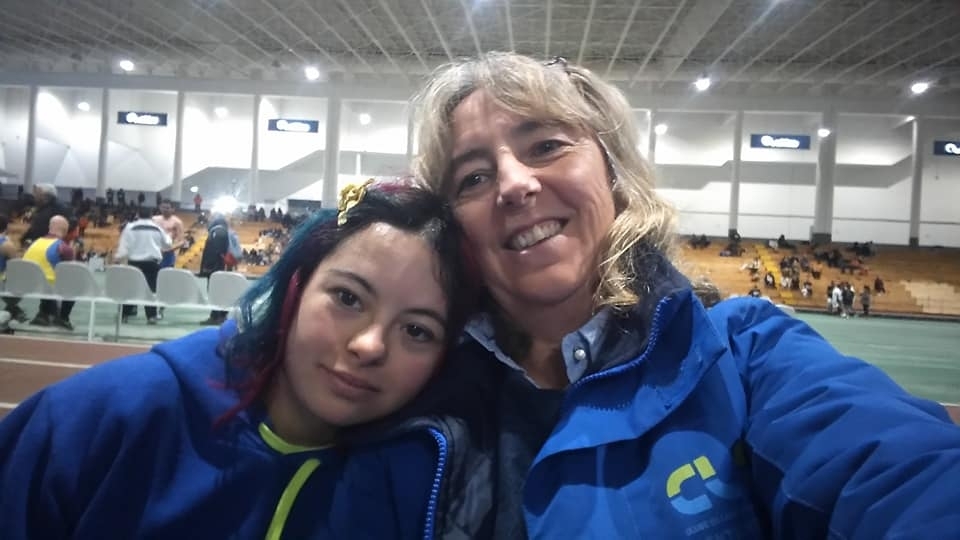 Ana Guita com a treinadora Ana Abego