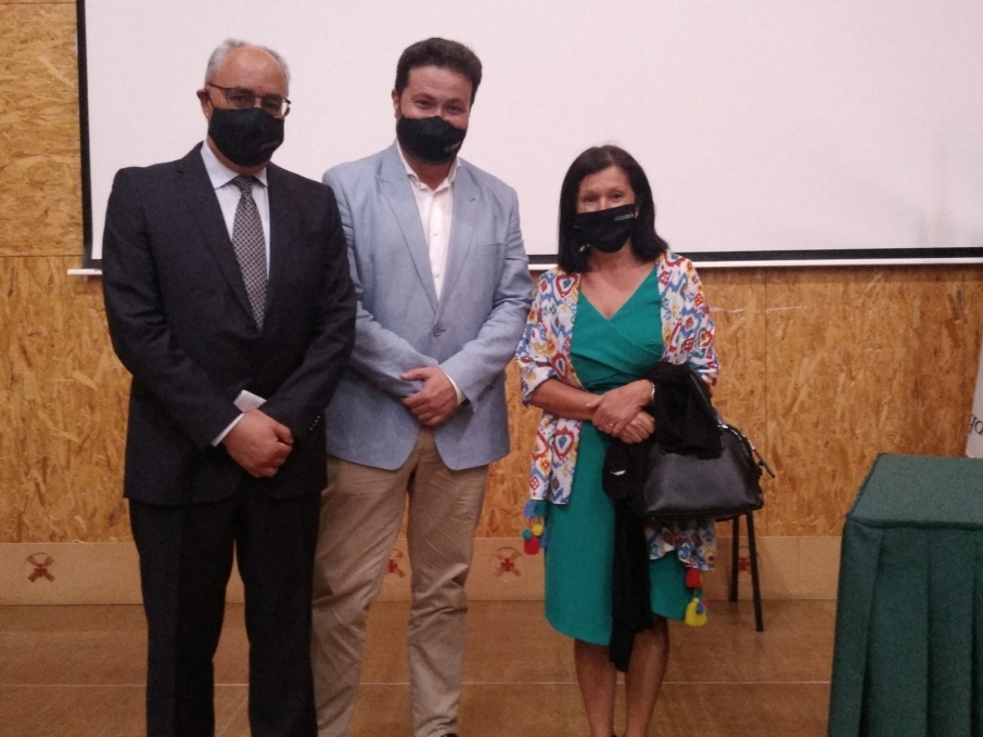 Paulo Macedo, Hugo Cristvo (CMT) e Celeste Sousa (AE Nuno de Santa Maria). Foto: AET